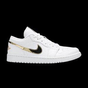 Wmns Air Jordan 1 Retro Low 'White Metallic Gold' 2020